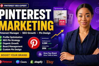 pinterest marketing manager social media seo growth pin board management traffic