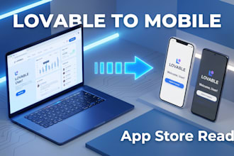 convert lovable web app, lovable dev to ios or android and submit to app store