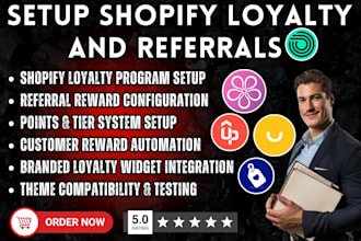 setup shopify loyalty and referrals  uppromote smile refersion referralcandy bon