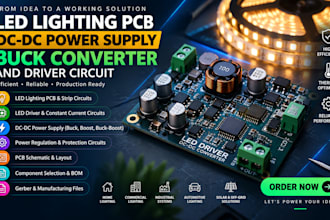 create led driver pcb with dc dc power design