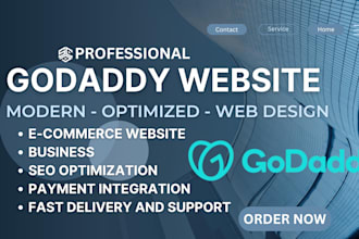 design godaddy website, redesign godaddy builder and business site ecommerce seo