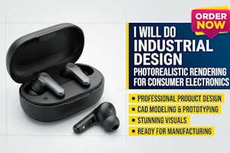do industrial design, photorealistic rendering for consumer electronics