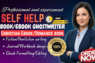 be self help ebook writer, self help journal, ghostwriter, non fiction ebook