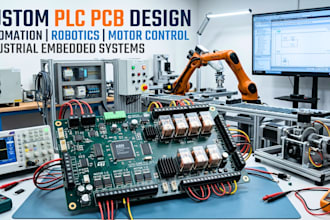 create custom plc pcb for automation robotics and motor control
