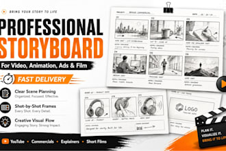 create storyboard frames for your video, animation, ads, film, comic or youtube