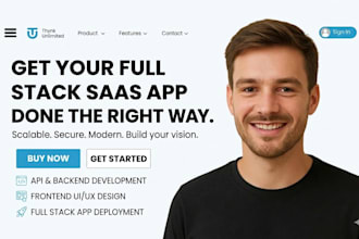 do custom website development as full stack developer saas app backend frontend