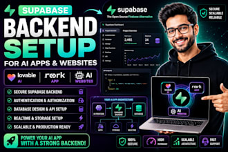 setup supabase backend for lovable ai rork app and ai saas