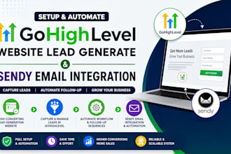 setup and automate gohighlevel website lead generate sendy email integration