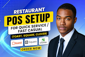 set up toast square or clover pos for quick service restaurants