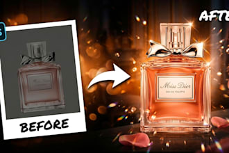 create premium product photo editing and luxury photo manipulation