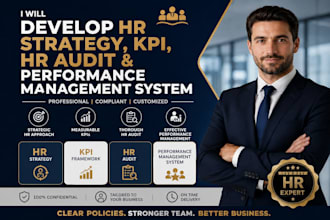 l create HR policies, KPI framework, HR audit and performance system