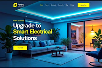 design squarespace electrician website hvac website construction company website