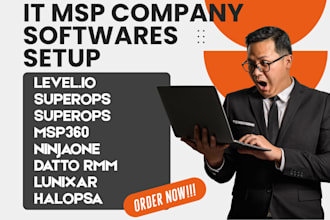 setup IT msp level io superops msp360 ninjaone datto rmm lunixar halopsa atera