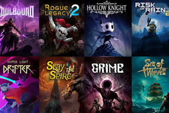 design steam capsule art, steam header and game cover art for indie games