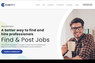 design recruitment website, job board website, job board staffing agency website