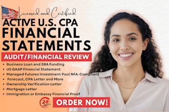sign US CPA letter audit financial mortgage letter income verification letter