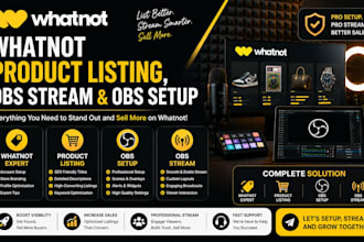 fix and setup whatnot on obs stream scenes for vertical live streaming fast