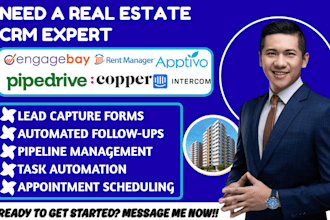 setup engagebay pipedrive rent manager copper crm apptivo automation intercom