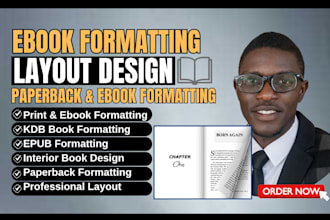 professionally format and design your ebook and book interior