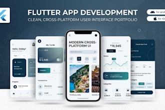 develop a flutter mobile app and web app for ios and android flutter developer