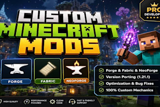 code a custom neoforge, forge, or fabric mod for minecraft and port mods