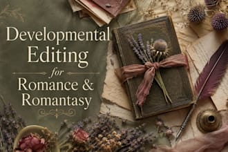 be your developmental book editor for romance, romantasy, and fiction