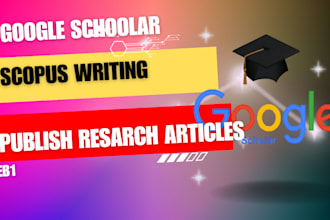 write publish research article in scopus journal and google scholar citation