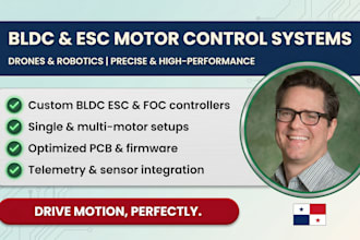 design motor control systems esc bldc foc controllers for robotics and drones