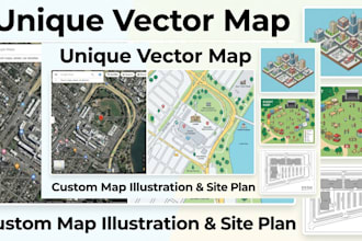 design business vector map of any location