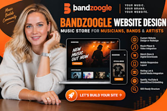 bandzoogle website design bandzoogle music store for musician, bands and artists