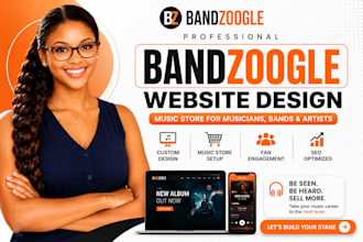 bandzoogle website design bandzoogle music store for musician, bands and artists