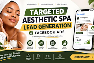 generate targeted aesthetic spa lead skincare lead generation facebook ads