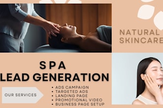 generate targeted aesthetic spa lead skincare lead generation facebook ads