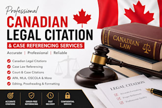 format canadian legal citations and case law professionally