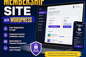 build a subscription and membership website with wordpress