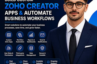 build custom zoho creator apps and automate business workflows