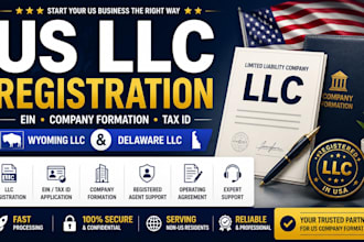 do us llc registration, ein, company formation, wyoming and delaware llc
