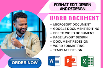 create redesign microsoft word document formatting