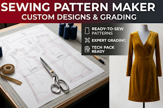 create sewing patterns with grading PDF dxf for clothing brands