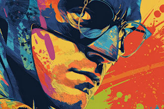 make a colorful comic to your liking