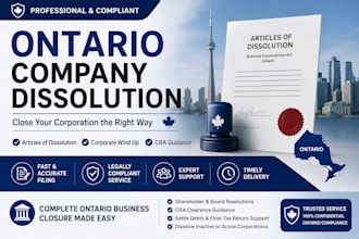 handle ontario company dissolution and articles of dissolution filing