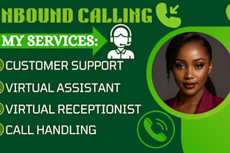 handle inbound calls customer support and virtual receptionist services