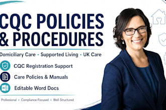 write cqc policies and procedures for domiciliary care registration
