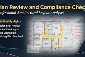 provide plan review and compliance check with architectural layout analysis