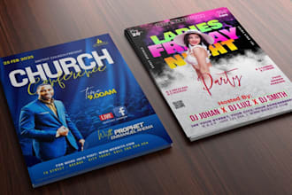 design a seminar, conference flyer or event brochure for coaches and businesses