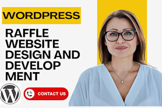 develop custom framer wordpress raffle ticket giveaway competition website
