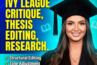 edit and critique your ivy league personal statement or graduate thesis