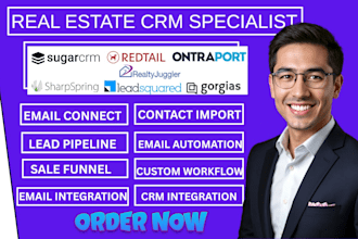 setup sugar crm redtail ontraport sharpspring leadsquared gorgias realtyjuggler