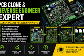 clone pcb from image, reverse engineer pcb and redesign power supply