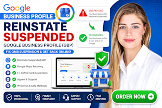 reinstate suspended google business profile and fix gmb my business suspension